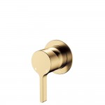 Sansa Wall Mixer, Small Round Plate, Urban Brass