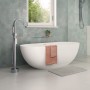 Tono Floor Mounted Bath Mixer With Hand Shower, Chrome