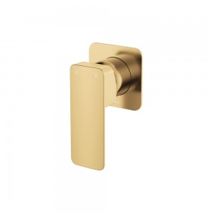 Tono Wall Mixer, Square Plate, Urban Brass