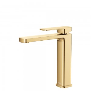 Tono Medium Basin Mixer, Urban Brass