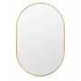 Brushed Gold Framed Oval Mirror 500*900