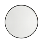 Black Framed Round Mirror 800