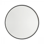 Brushed Nickel Framed Round Mirror 800