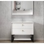 Boston Matte White Wall Hung Vanity 900 Cabinet Only