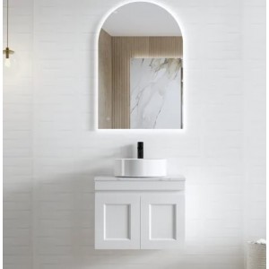 Hampton Mark II Matte White 600 Wall Hung Vanity Cabinet Only