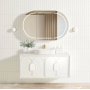 Laguna Matte White 1200 Vanity Cabinet Only