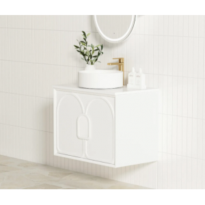 Laguna Matte White 600 Vanity Cabinet Only