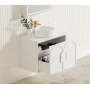 Laguna Matte White 750 Vanity Cabinet Only