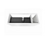 Noosa Wave Board Matte White Wall Hung Vanity 1200 Cabinet Only