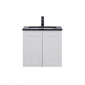 Acacia Matte White Wall Hung Vanity 600 Cabinet Only