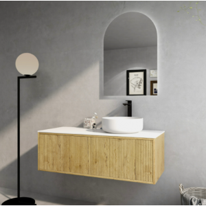 Bellevue Ensuite Prime Oak Wall Hung Vanity 1200 Cabinet Only