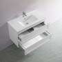 Fremantle Matte White Wall Hung Vanity 900 Cabinet Only