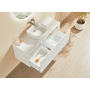 Kirribilli Matte White Wall Hung Vanity 1500 Cabinet Only