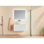 Kirribilli Matte White Wall Hung Vanity 750 Cabinet Only