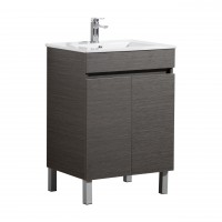 Evie Dark Brown PVC Ensuite Free Standing Vanity