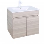 Evie White Oak Ensuite Wall Hung Vanity 600 Cabinet Only