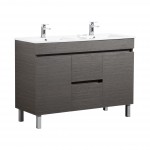 Evie Dark Brown Free Standing Vanity 1200 Cabinet Only