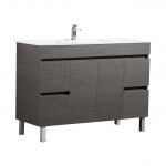 Evie Dark Brown Free Standing Vanity 1200 Cabinet Only