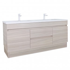 Evie White Oak Free Standing Vanity 1200 Cabinet Only