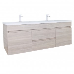 Evie White Oak Wall Hung Vanity 1200 Cabinet Only