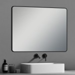 Black Framed Rectangle Mirror 1200*800